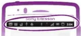 SONY ERICSSON Arc - Estado y notificaciones - 1