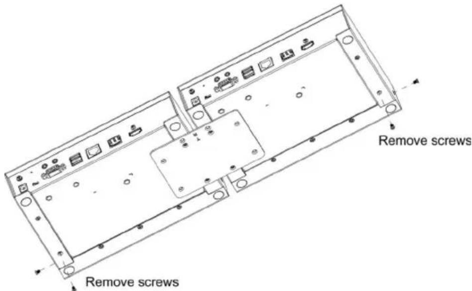 Remove screws Remove screws
