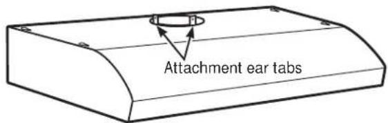 Attachment ear tabs