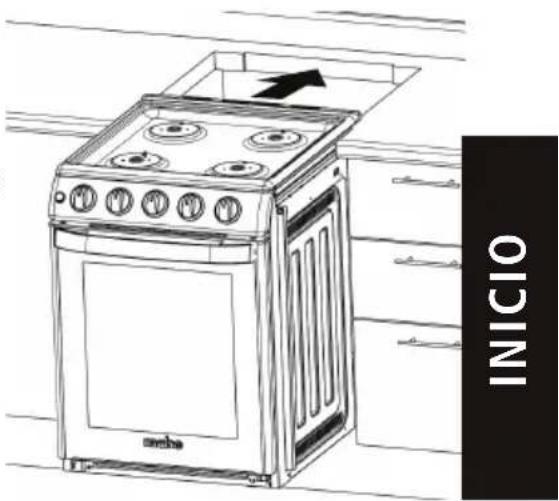 Mabe EMC5031AIB0 - Montaje estufa en mueble. - 1