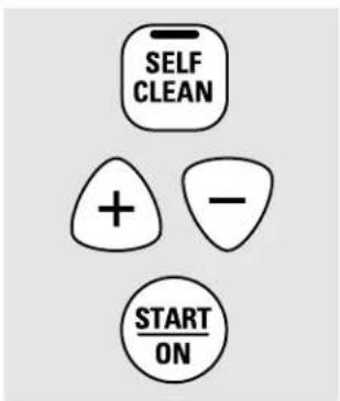 SELF CLEAN + - START ON