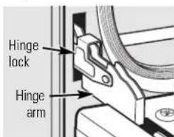 Hinge lock Hinge arm