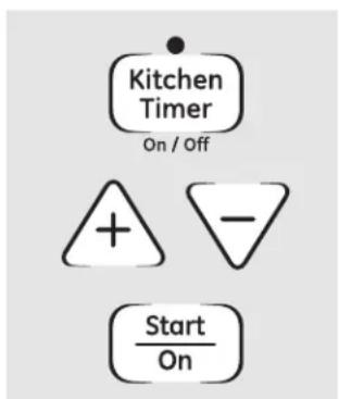 Kitchen Timer On / Off + - Start On