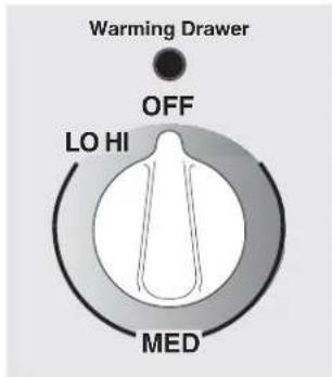 Warming Drawer OFF LO HI MED
