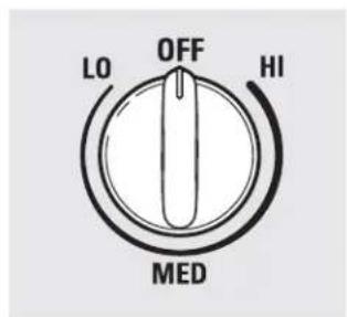 LO OFF HI MED