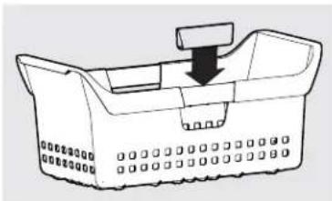 KELVINATOR MRA21V7RT - To install the handle clips to the basket: - 2