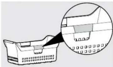 KELVINATOR MRA21V7RT - To install the handle clips to the basket: - 3
