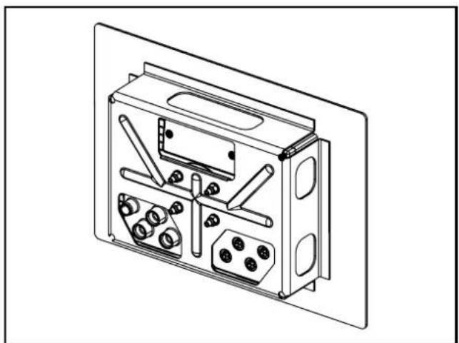 IFM EC1413 - Panel mounting using the mounting frame - 2