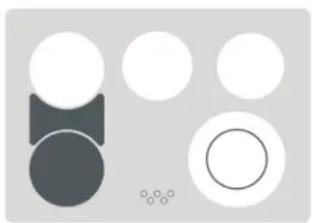 FRIGIDAIRE GLED388DQ - Para ajustar el elemento radiante puente (Modelo A solamente) - 5