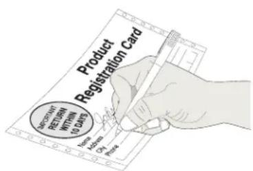 Product Registration Card INSCRITARY RETURN NOTOWN 10 DAILY 100% REVENUE OF BUY SELL