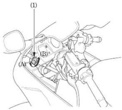 Honda Fireblade CBR1100XX (2004) - AJUSTE VERTICAL DEL ENFOQUE DEL FARO DELANTERO - 1