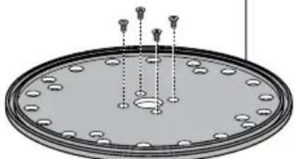 Circular mechanical component with evenly spaced holes and a central hub, no visible text or symbols