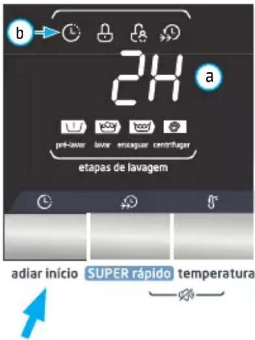 MIDEA LSE11P1 - Botão da função adiar início - 1