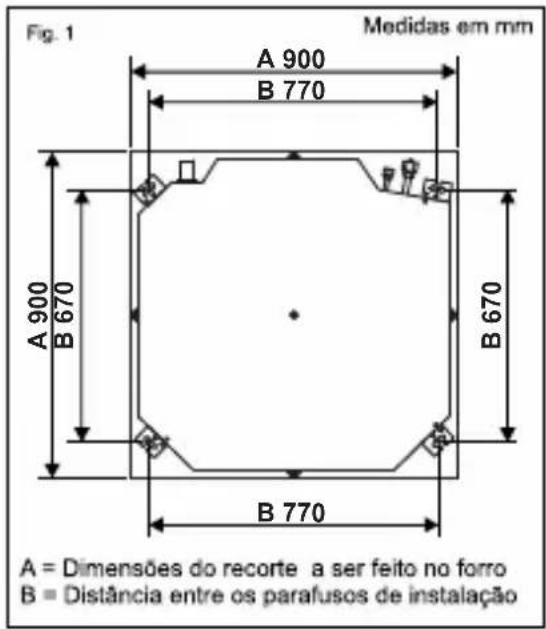 Elgin Cassete Plus II - COMO FIXAR A UNIDADE INTERNA CASSETE (KA) - 1