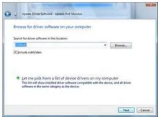 Update Driver Software - Genetic Prof Monitor Browse for driver software on your computer Search for driver software in this location: Browse... Include subfridends Let me pick from a list of device drivers on my computer This list will show installed driver software compatible with the device, and all driver software in the same category as the device. Next Cancel