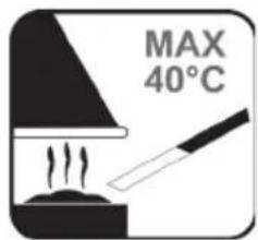 MAX 40°C