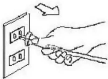 Diagram showing hand inserting a switch into an electrical outlet with labeled components and directional arrow
