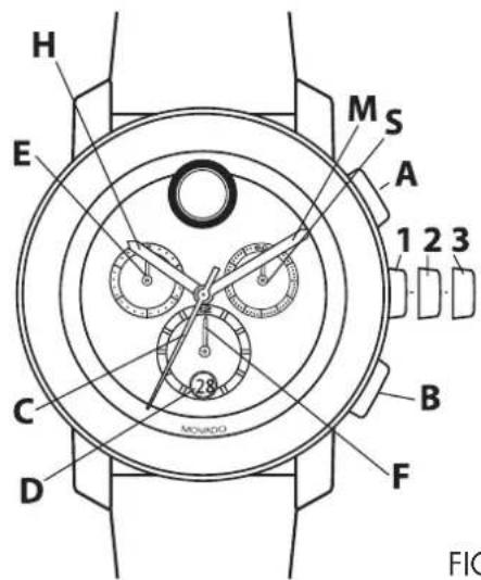 Movado Bold Evolution 3600760 - ④ CRONÓGRAFO DE CUARZO CON 1/1 DE SEGUNDO - TIPO A - 2