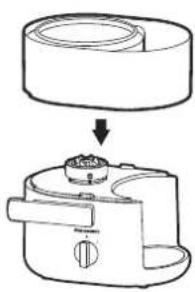 PANASONIC MJ-CS101 - Place the container onto the motor housing. - 1