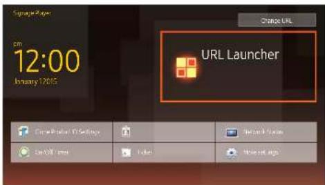 Signar Player pm 12:00 January 12/05 Change URL URL Launcher Start Update / Settings Init Status Start Update Init Status Init Update