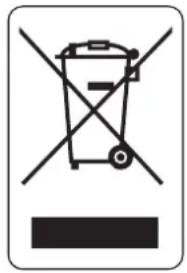 Prohibition sign depicting a trash bin crossed out by a diagonal line, indicating no waste or discharge.