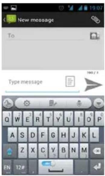New message To 190 / 3 Type message 1 2 3 4 5 6 7 8 9 0 Q W E R T Y U I O P A S D F G H J K L Z X C Y B N M EN 12#