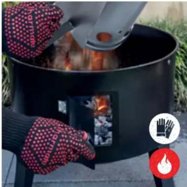 Gasmate Lawson JNR - Fill the water pan with cold water. - 1
