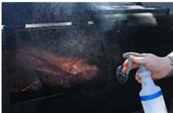 Gasmate Lawson JNR - Spray the food to keep it moist. - 4