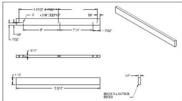 5.170° 6.470° ±5.16" DEEP1" 50" 1.10" 1.170° -1732" 5/16" 1.12" 13.5/16" 9/2" BREAK ALL OUTSIDE EDGES
