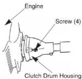 Engine Screw (4) Clutch Drum Housing