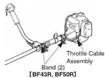 Throttle Cable Assembly Band (2) [BF43R, BF50R]