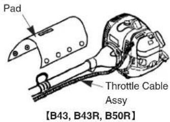 Pad Throttle Cable Assy [B43, B43R, B50R]