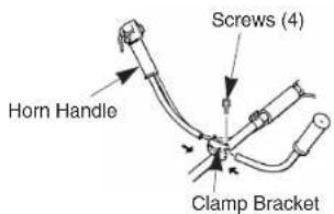 Horn Handle Screws (4) Clamp Bracket