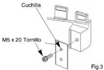 Cuchilla M5 x 20 Tornillo Fig.3