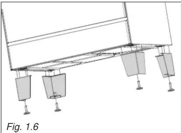 Elba Vintage VB 965 M - FITTING THE ADJUSTABLE FEET (TYPE B) - 1