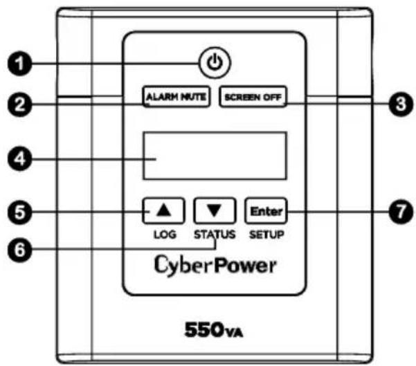 CyberPower M550L JP - 各部の名称 - 1