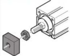 Festo EPCC-BS-32-125-8P-A - Fijar al vástago el elemento adosado - 7