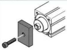 Festo EPCC-BS-45-25-3P-A - Fijar al vástago el elemento adosado - 6