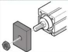 Festo EPCC-BS-25-150-2P-A - Fijar al vástago el elemento adosado - 5