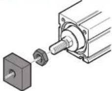 Festo EPCC-BS-32-50-8P-A - Fijar al vástago el elemento adosado - 7