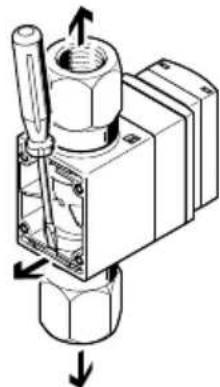 Festo SFAW-100-X-E-PNLK-PNVBA-M12 - Cambiar conexión de fluidos - 1