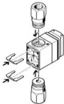 Festo SFAW-100-X-E-PNLK-PNVBA-M12 - Cambiar conexión de fluidos - 2