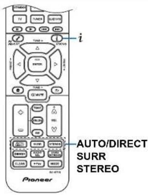 i AUTO/DIRECT SURR STEREO Pioneer