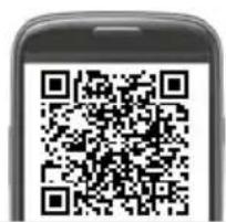 QR code displayed on a smartphone screen, likely for scanning to access digital content or a webpage.