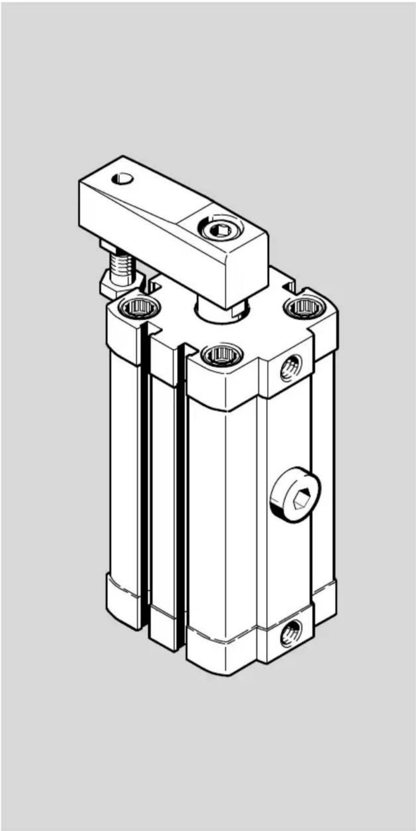 Festo CLR-63-50-R-P-A - unidad de sujeción lineal/giratoria - 1