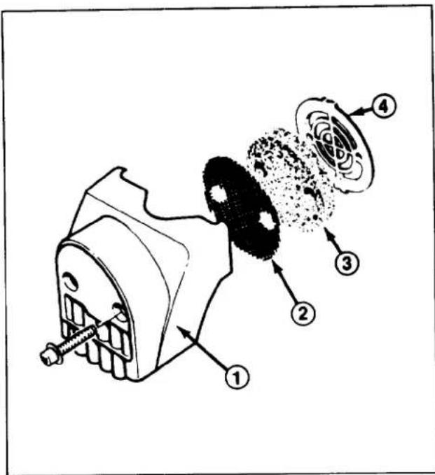 Technical diagram of a mechanical device with numbered components and internal structure annotations
