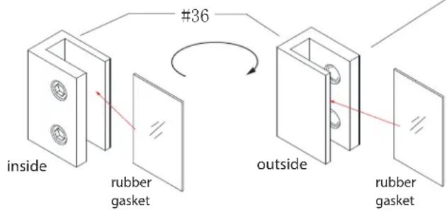inside rubber gasket #36 outside rubber gasket