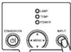 LAMP TEMP POWER STANDSWION MENU INPUT