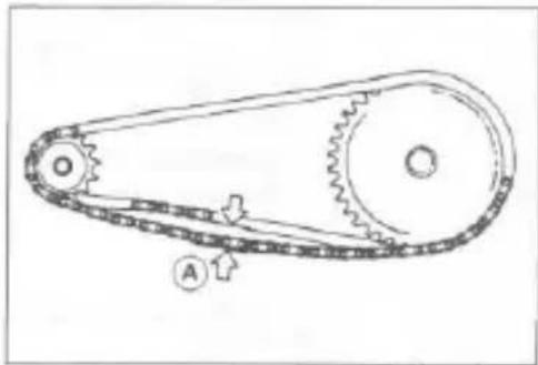 Technical line drawing of a mechanical belt drive system with labeled components (no text or symbols beyond labels)