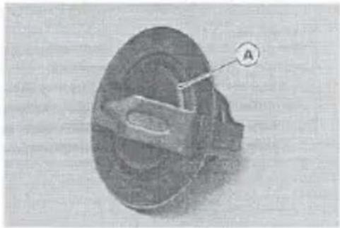 Mechanical component with labeled section A, no visible text or symbols